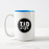 Cup of Tea [シアン] ツートーンマグカップ (左)