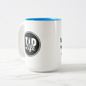 Cup of Tea [シアン] ツートーンマグカップ (正面左)