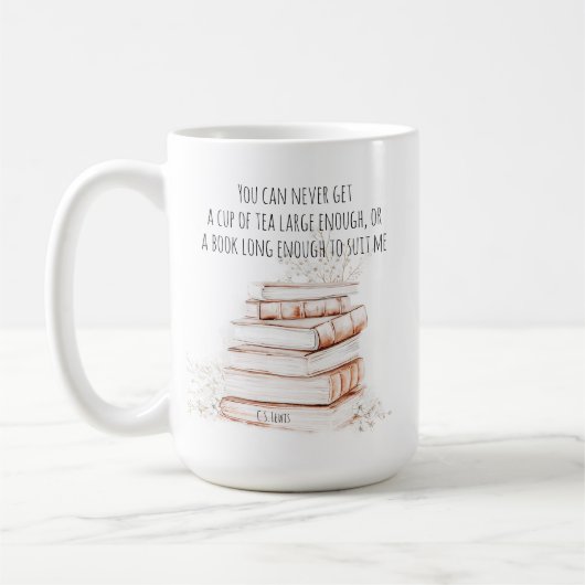 Cup of Tea and a Book引用文 | ブックラバーマグ コーヒーマグカップ (左)