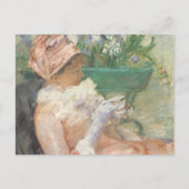 Cup of Tea by Mary Cassatt,ヴィンテージ印象派 ポストカード (正面)