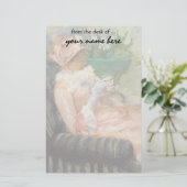 Cup of Tea by Mary Cassatt,ヴィンテージ印象派 便箋 (スタンド正面)