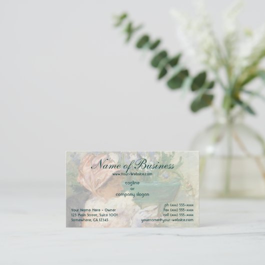 Cup of Tea by Mary Cassatt 名刺 (スタンド正面)