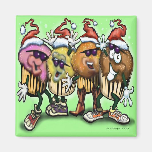 CupCakeクリスマス マグネット (正面)