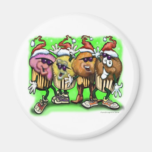 CupCakeクリスマス マグネット (正面)