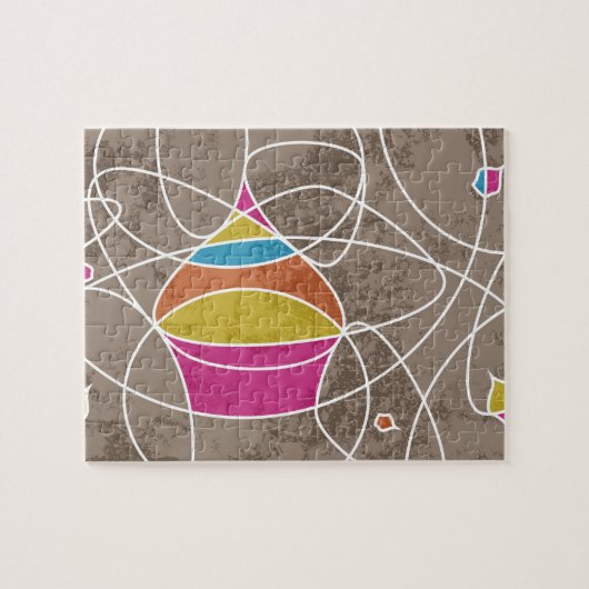 CUPCAKEシェイプ ジグソーパズル (横)