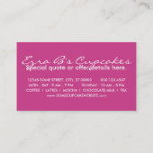 CUPCAKEシェイプ 名刺 (裏面)