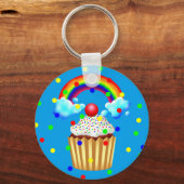 CupcakeパーティーとRainbow & Sprinkles キーホルダー (正面)