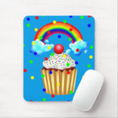 CupcakeパーティーとRainbow & Sprinkles マウスパッド (マウス)