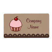 Cupcakeビジネスラベル ラベル (正面)