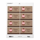 Cupcakeビジネスラベル ラベル (フルシート)