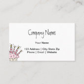 Cupcake名刺テンプレート 名刺 (裏面)