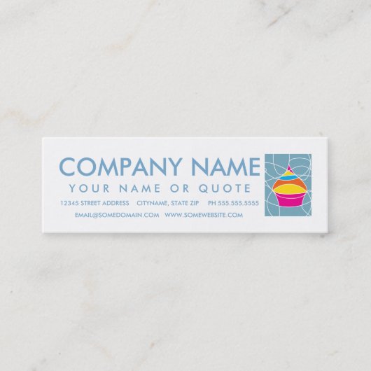 CUPCAKE図形の顧客ロイヤリティ ロイヤリティカード (正面)