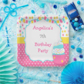 Cupcake and Sprinkles Birthday Party ペーパープレート (パーティー)