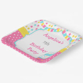 Cupcake and Sprinkles Birthday Party ペーパープレート (傾斜あり)