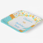 Cupcake and Sprinkles Birthday Party ペーパープレート (傾斜あり)