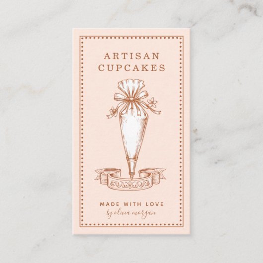 Cupcake Baker Bakery Pastry Chef 名刺 (正面)