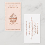 Cupcake Baker Bakery Pastry Chef 名刺 (正面/裏面)
