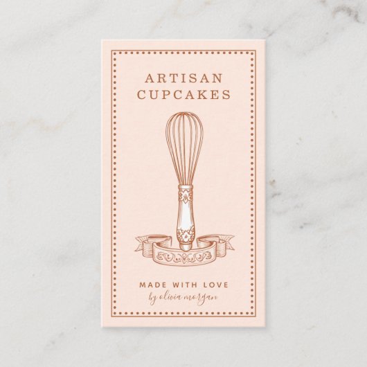 Cupcake Baker Bakery Pastry Chef 名刺 (正面)