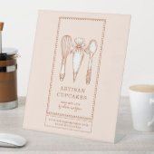 Cupcake Bakery Baking Utensils  台座サイン (インサイチュ)