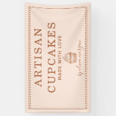 Cupcake Bakery Baking Utensils Business Banner 横断幕 (縦)