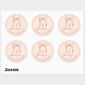 Cupcake Bakery Baking Utensils Product Labels ラウンドシール (シート)