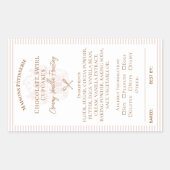 Cupcake Bakery Ingredients & Allergy Food Label 長方形シール (正面)