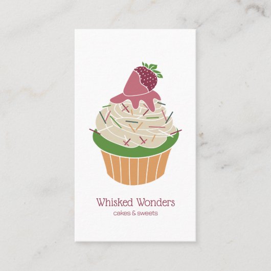 Cupcake Bakery Pastry Chef 名刺 (正面)
