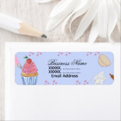 Cupcake Bakery Return Address Labels ラベル (インサイチュ)