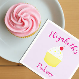 Cupcake Baking Birthday スタンダードカクテルナプキン