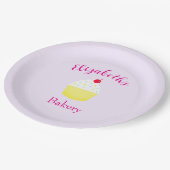 Cupcake Baking Birthday ペーパープレート (アングル)