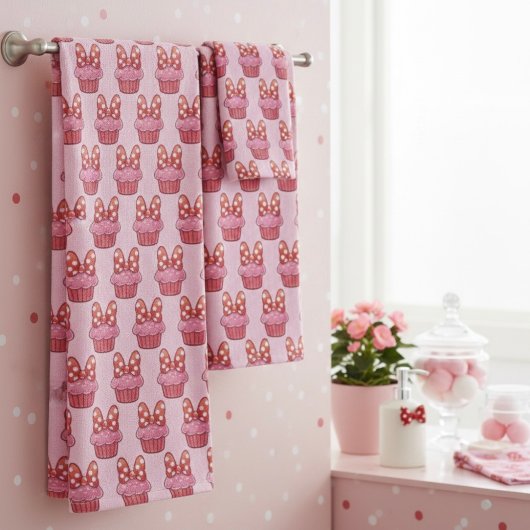 Cupcake Bath Towel Set バスタオルセット