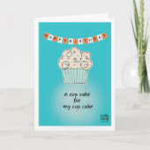 Cupcake Birthday Card カード (正面)