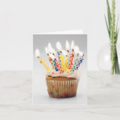 Cupcake Birthday Greeting Card カード (正面)