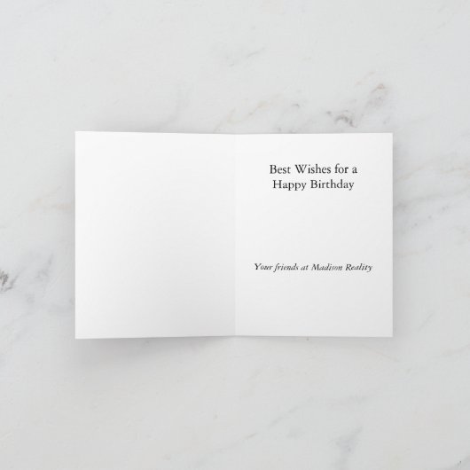 Cupcake Birthday Greeting Card カード (内部)