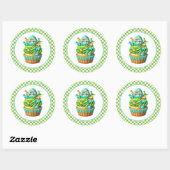 Cupcake Birthday Stickers ラウンドシール (シート)