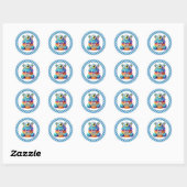 Cupcake Birthday Stickers ラウンドシール (シート)