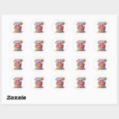 Cupcake Birthday Stickers ラウンドシール (シート)