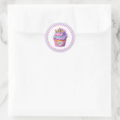 Cupcake Birthday Stickers ラウンドシール (バッグ)