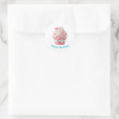 Cupcake Birthday Stickers ラウンドシール (バッグ)