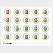 Cupcake Birthday Stickers ラウンドシール (シート)