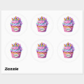 Cupcake Birthday Stickers ラウンドシール (シート)