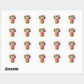 Cupcake Birthday Stickers ラウンドシール (シート)