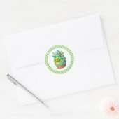 Cupcake Birthday Stickers ラウンドシール (封筒)