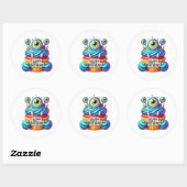 Cupcake Birthday Stickers ラウンドシール (シート)