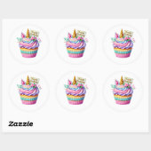 Cupcake Birthday Stickers ラウンドシール (シート)