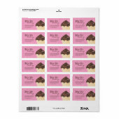 Cupcake Businessパッケージラベル ラベル (フルシート)