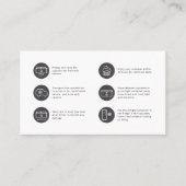 Cupcake Care Minimalist Flat Thank You Card 名刺 (正面)