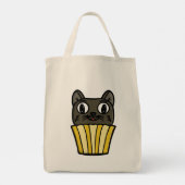 Cupcake Cat Peekaboo トートバッグ (裏面)