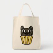 Cupcake Cat Peekaboo トートバッグ (正面)