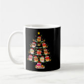 Cupcake Christmas Tree Lights Funny Fast Food Cupc コーヒーマグカップ (左)